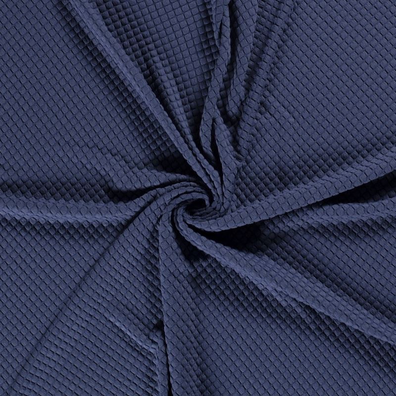 Tissu Sweat Bulles Indigo 