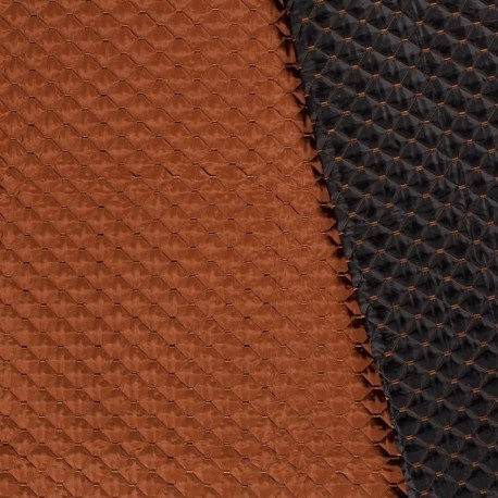 Tissu Matelassé Ouate Brique 