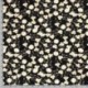 Tissu Crepe Imprimé Fleur Noir 