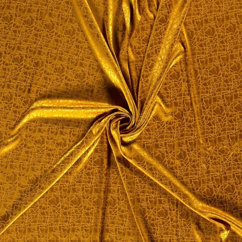 Tissu Satiné Ocre 