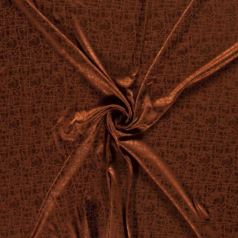 Tissu Satiné Cuivre