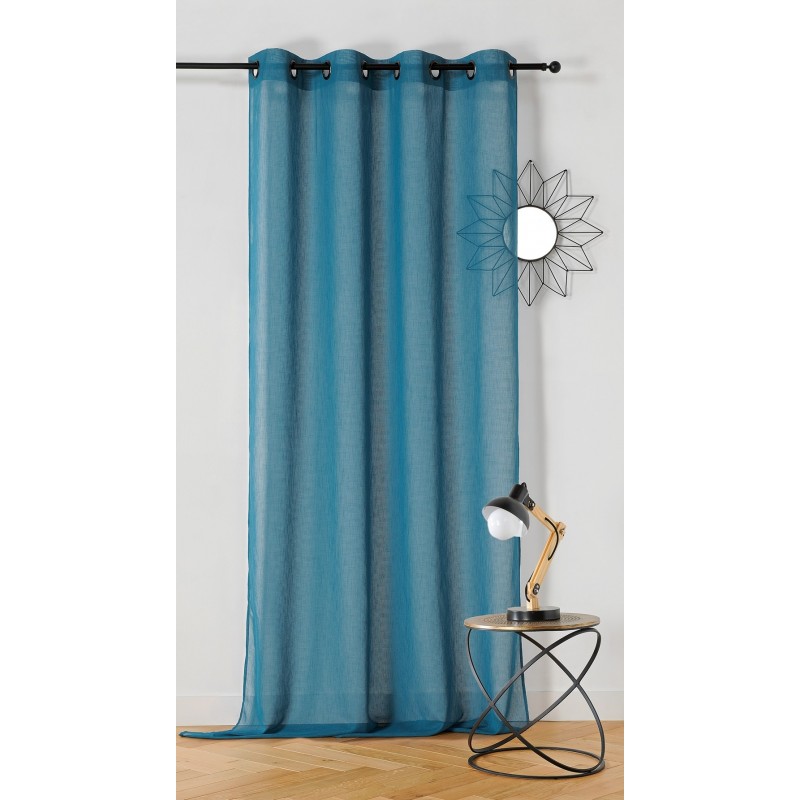 Tissu Voile Gasparine Bleu 