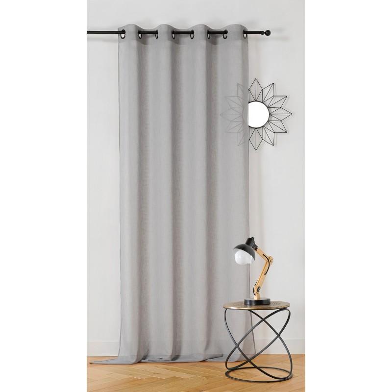 Tissu Voile Gasparine Gris