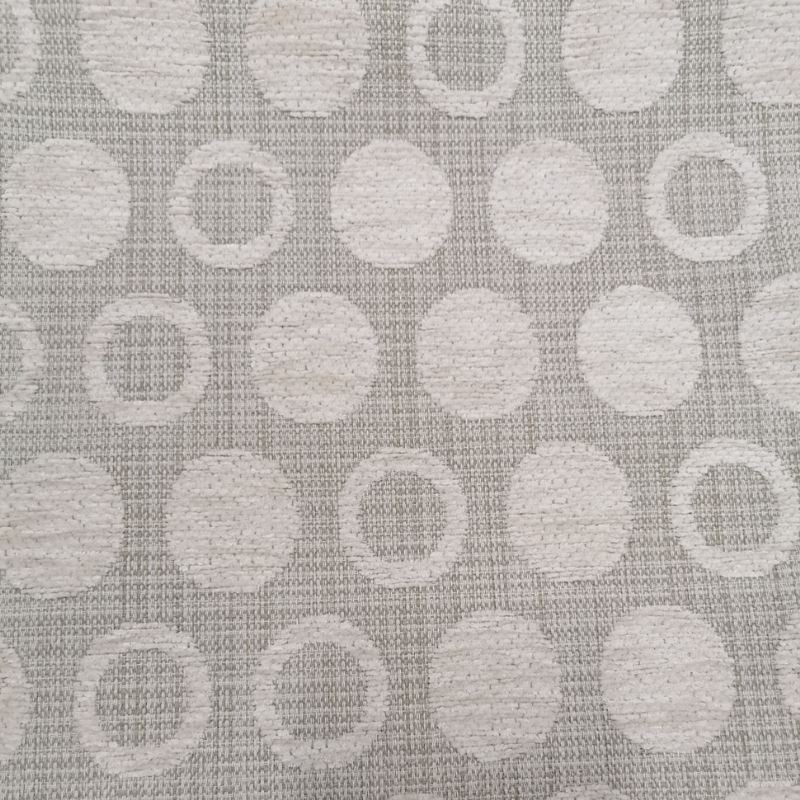 Tissu Jacquard Pois Houston Ecru