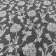 Tissu Jacquard Fleur Honolulu Gris