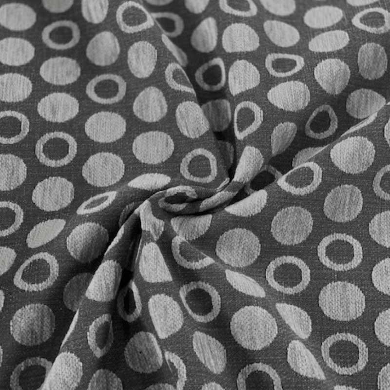 Tissu Jacquard Pois Houston Gris