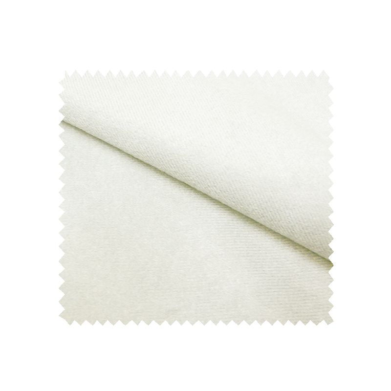 Tissu Velourette Unie Antelina Blanc
