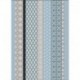 Torchon Motif Bleu 