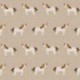 Tissu Demi Panama Licorne Multico Fond Coloris Lin 