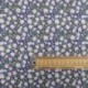 Tissu Coton Imprimé Fleur Fond Bleu