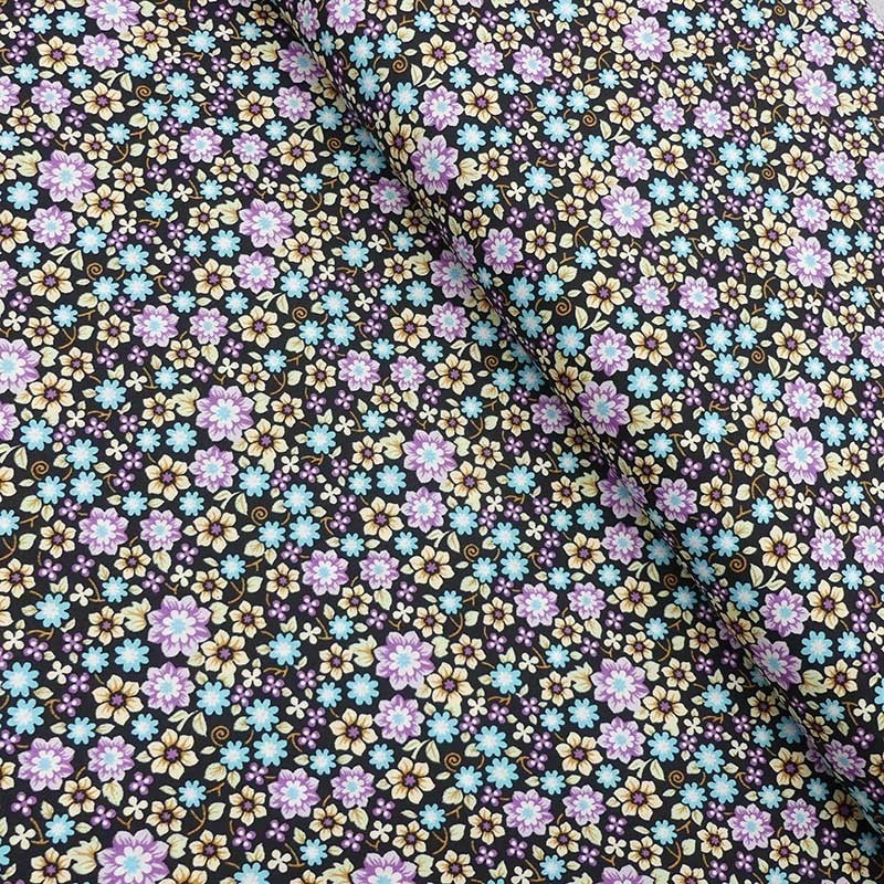 Tissu Coton Imprimé Fleur Multico