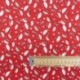 Tissu Coton Imprimé Parapluie Fond rouge