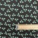 Tissu Coton Imprimé Feuille Fond Noir