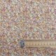 Tissu Coton Imprimé Fleur Marron