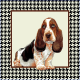 Coupon Chien Basset 45x45 cm