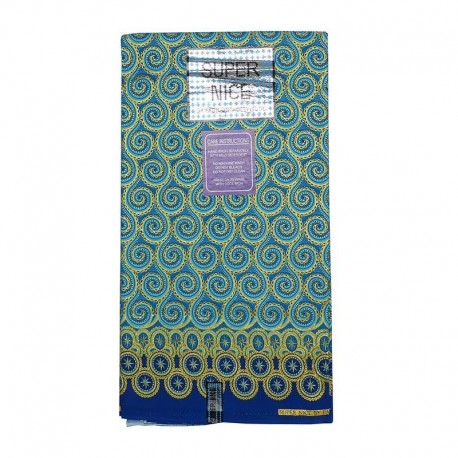 Coupon Super Nice Lurex Arabesque Bleue
