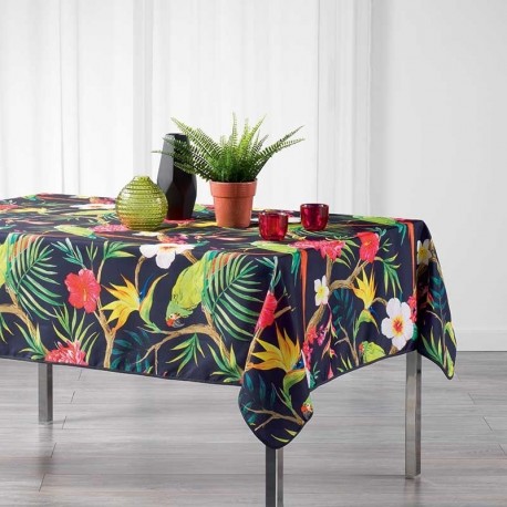 Nappe Imprimée Rectangulaire Tropicoco Prune