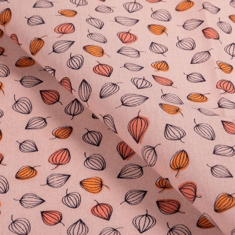 Tissu Coton Imprimé Marion Corail 