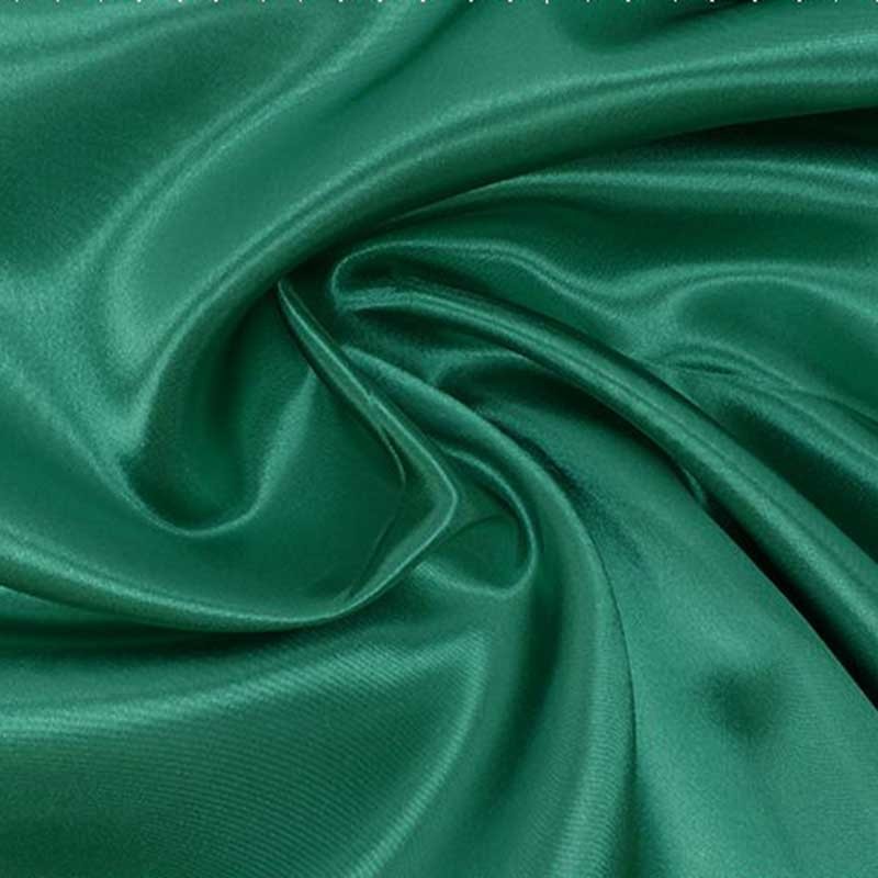 Tissu Satin Uni Vert Vif