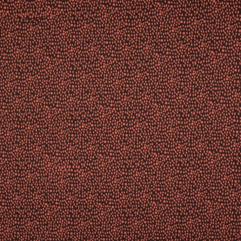 Tissu Popeline de Coton Pois Marron stone