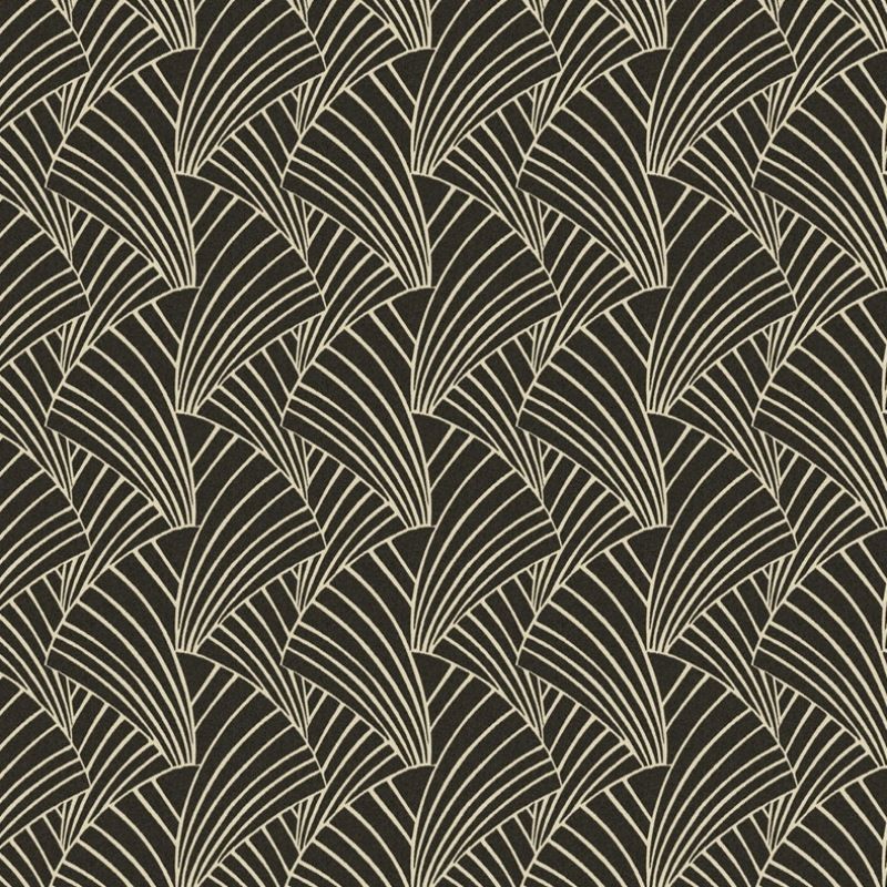 Tissu Franklin Jacquard Noir 