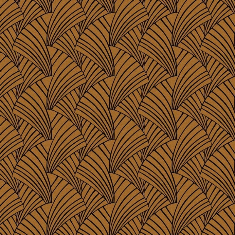 Tissu Franklin Jacquard Jaune Foncé 