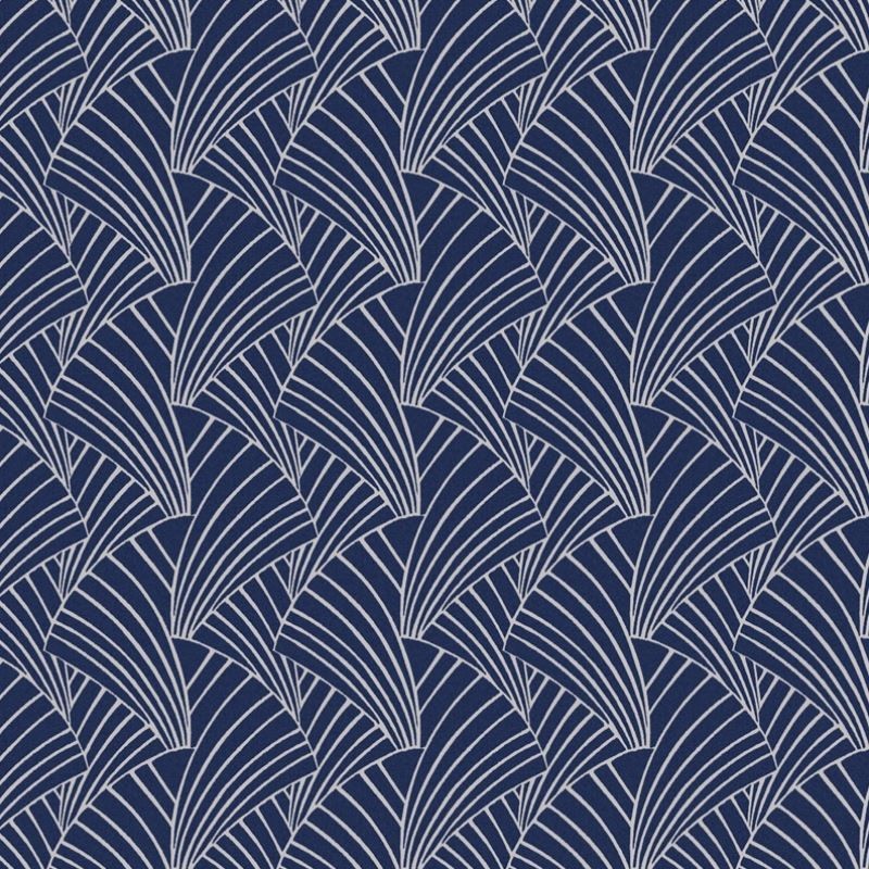 Tissu Franklin Jacquard Bleu 