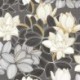 Tissu Satin Lotus Noir