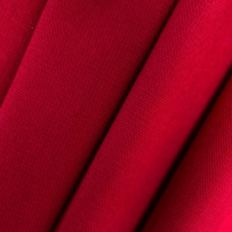 Tissu Riviera Uni Tango Rouge