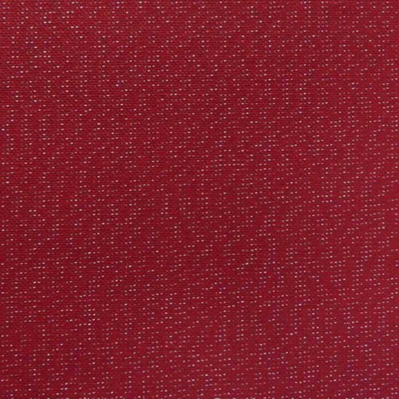 Tissu Cubex Lurex Enduit Rouge 