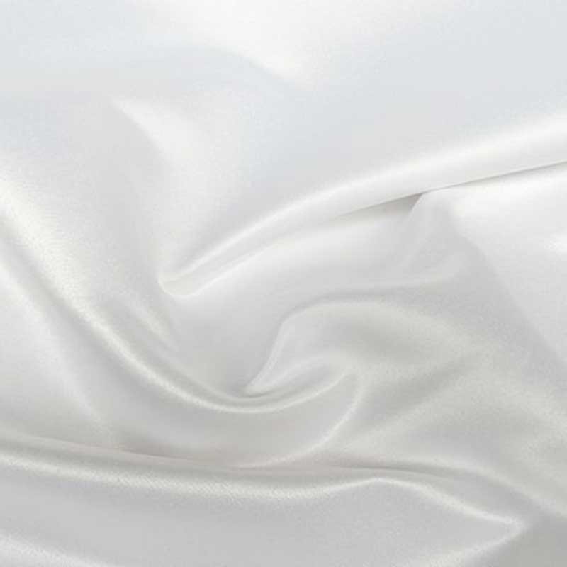 Tissu Satin Bombix Blanc