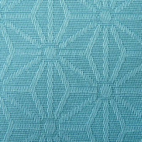 Tissu Jacquard Enduit Kyoto Bleu Retro