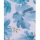 Tissu Voile Etamine Imprimé Aquarelle Bleu