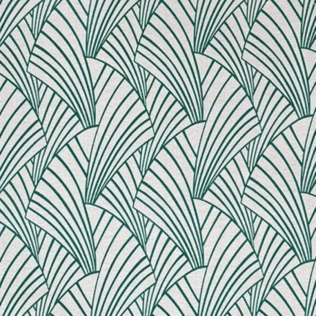 Tissu Jacquard Ardeco Vert Sombre