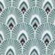 Tissu Jacquard Ecaille Turquoise