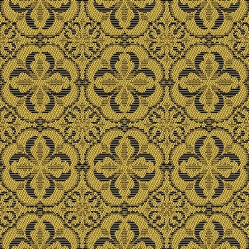 Tissu Calade Jacquard All Over Jaune