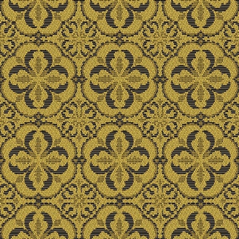 Tissu Calade Jacquard All Over Jaune