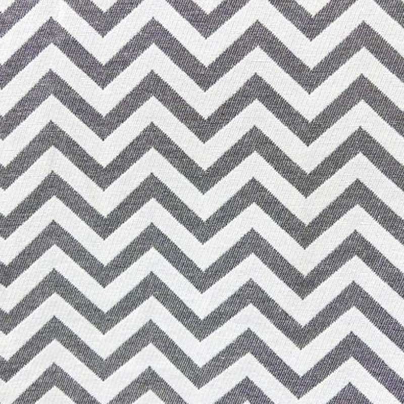 Tissu Jacquard Mini Zig Zag Gris