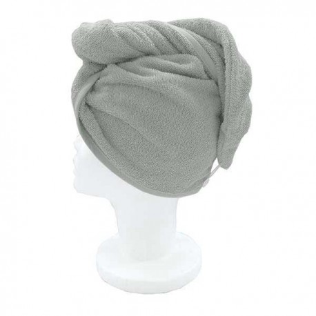 Serviette Sèche Cheveux Laura Gris