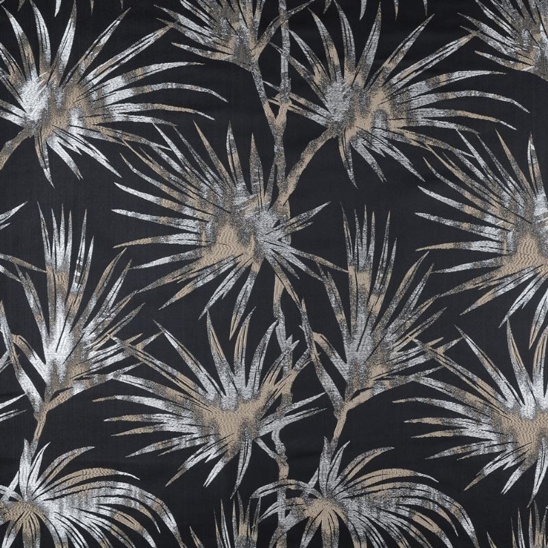 Tissu Jacquard Ischia Noir 