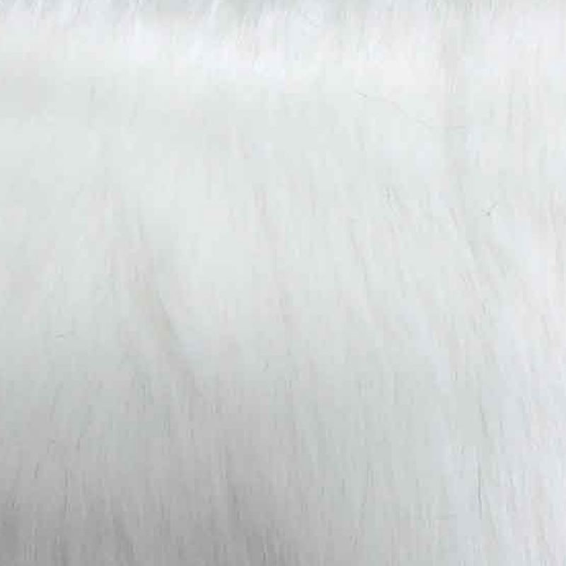 Tissu Fausse Fourrure Renard Blanc