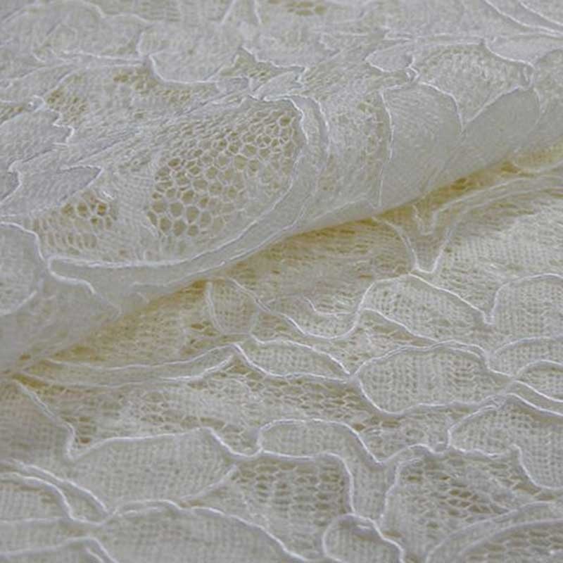 Tissu Dentelle Ecru