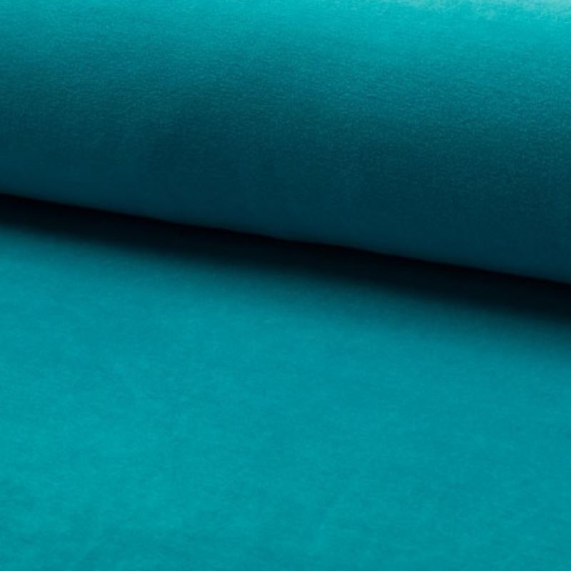 Tissu Jersey Velours Nicky Uni Aqua