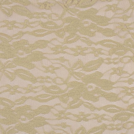 Tissu Fiona Dentelle Beige