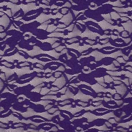 Tissu Fiona Dentelle Violet