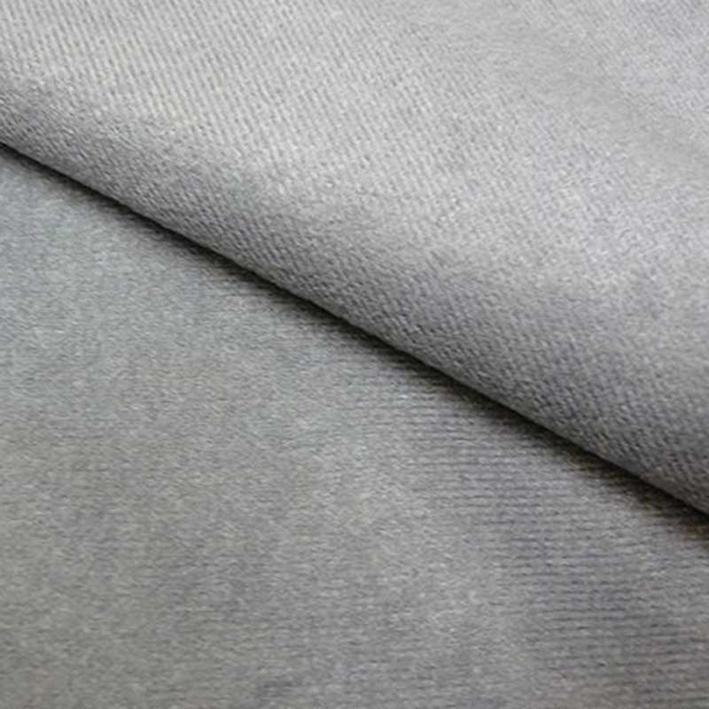 Tissu Velourette Unie Antelina Gris