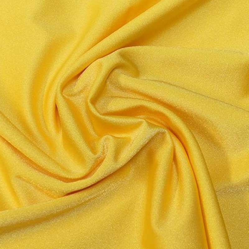 Tissu Charlie Extensible Uni Jaune