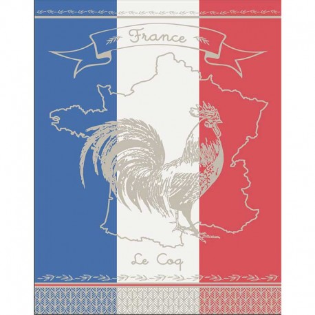 Torchon Jacquard Vive La France