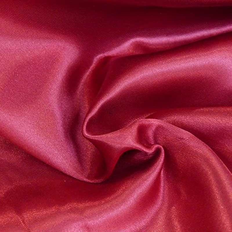 Tissu Satin Uni Bordeaux