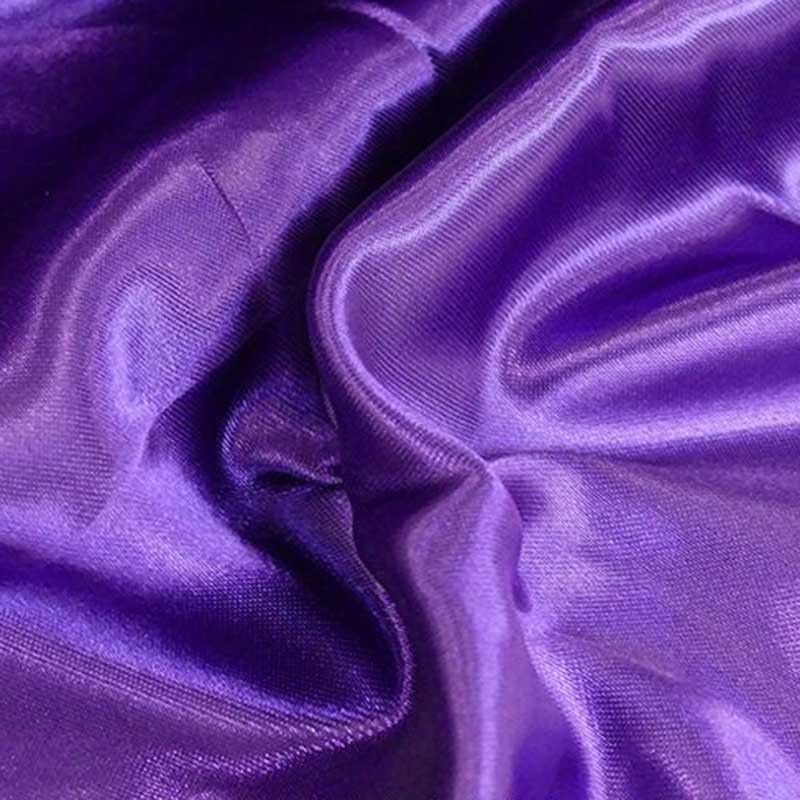 Tissu Satin Uni Violet
